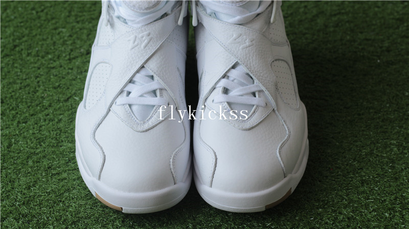 Authentic Air Jordan 8 Retro OVO White
